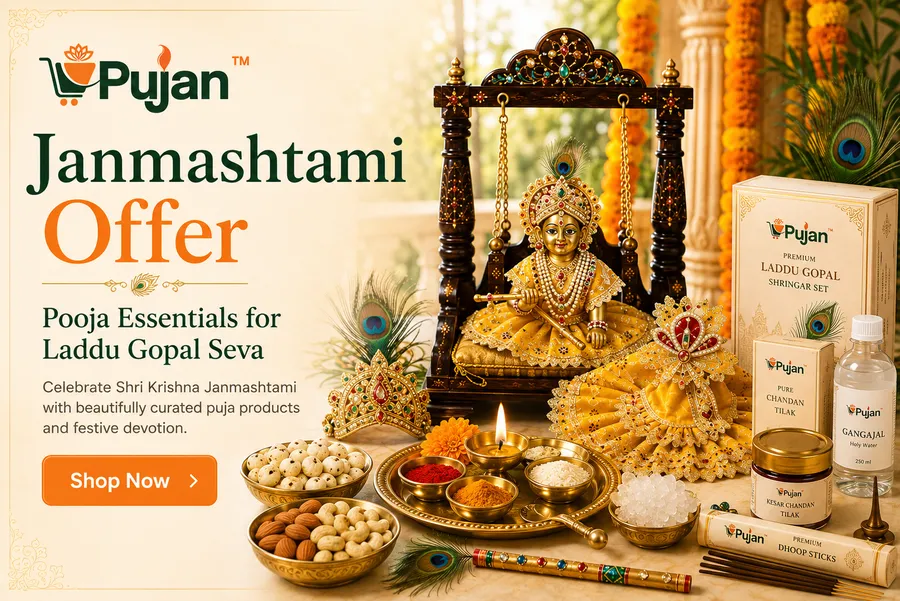 Janmashtami puja essentials and Laddu Gopal items