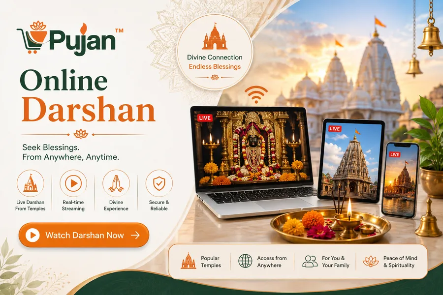 Online Darshan from published temple sessions