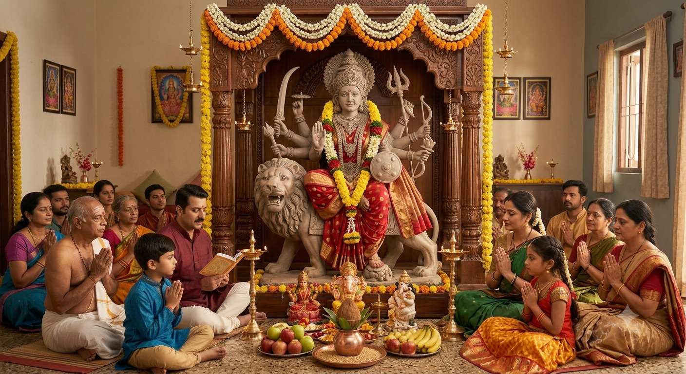 Sharadiya Navratri Kalash Sthapana Puja