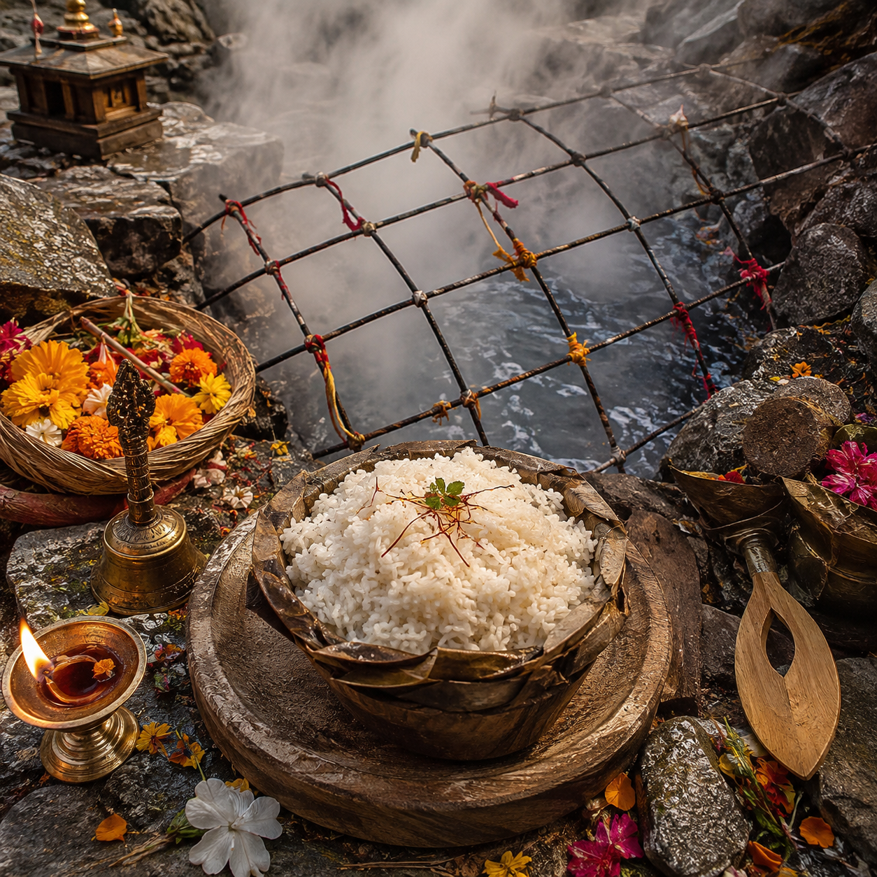 Suryakund Cooked Rice from Yamunotri